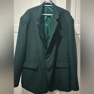 Elegant Dark Green Blazer Jacket
